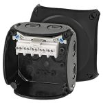   HENSEL KF 0202 B Cutie de joncțiune a cablurilor rezistentă la intemperii, 93x93x62 mm, IP66 / 67