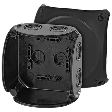 HENSEL KF 0400 B Weatherproof cable junction box, 104x104x70 mm, IP66 / 67