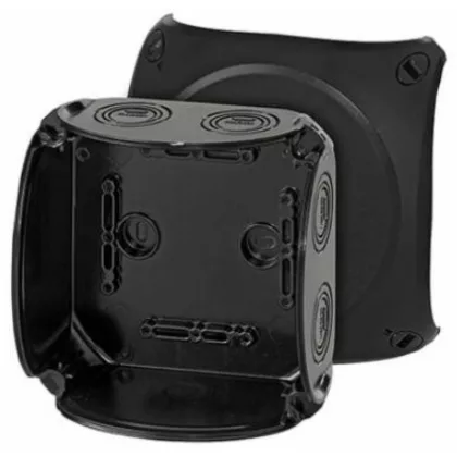   HENSEL KF 0600 B Cutie de joncțiune a cablurilor rezistentă la intemperii, 130x130x77 mm, IP66 / 67