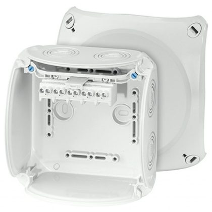   HENSEL KF 0604 G Időjárásálló kábelösszekötő doboz, 130x130x77 mm, IP66/67