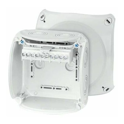   HENSEL KF 0606 G Időjárásálló kábelösszekötő doboz, 130x130x77 mm, IP66/67