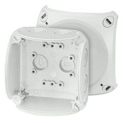   HENSEL KF 0200 H Weatherproof cable junction box, 93x93x62 mm, IP66 / 67