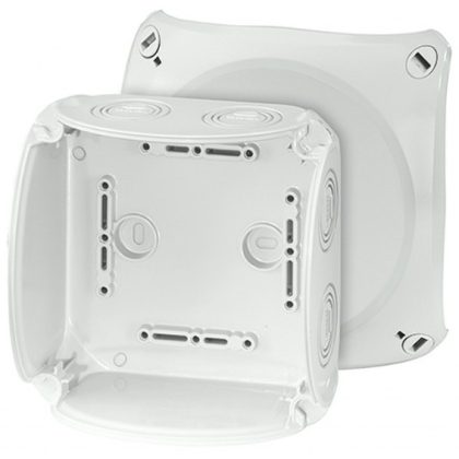   HENSEL KF 0600 H Időjárásálló kábelösszekötő doboz, 130x130x77 mm, IP66/67