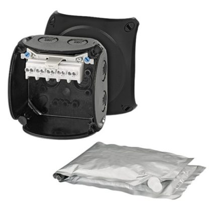   HENSEL WP 0202 B Vízálló kábelösszekötő doboz kiöntőmasszával, 93x93x62 mm, IP68