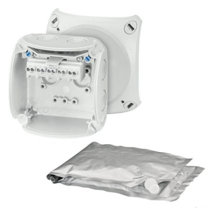  HENSEL WP 0202 G Waterproof cable junction box with casting compound, 93x93x62 mm, IP68