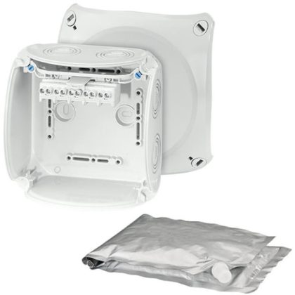   HENSEL WP 0604 G Cutie de joncțiune a cablului impermeabil cu compus de turnat, 130x130x77 mm, IP68