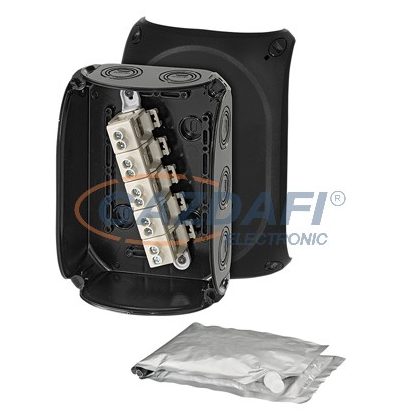   HENSEL WP 1010 B Vízálló kábelösszekötő doboz kiöntőmasszával, 130x180x77 mm, IP68