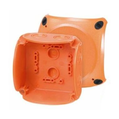 HENSEL FK 0402 Fireproof polycarbonate box, 104x104x70 mm, E30, E90, IP65
