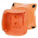   HENSEL FK 0404 Cutie din policarbonat ignifug, 104x104x70 mm, E30, E90, IP65