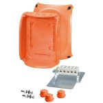   HENSEL FK 1608 Fireproof polycarbonate box, 155x210x92 mm, E30, E90, IP65