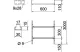 OBO 6207312 SLCS 1160 3 FT Kábellétra perforálás nélküli létrafok, hegesztett 110x600x3000