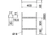 OBO 6208570 LG 640 VS 3 FT Kábellétra perforált, VS-létrafokkal 60x400x3000mm merítetten tűzihorganyzott acél