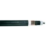    NA2XS (F) 2Y 1x95 / 16mm2 Cablu de aluminiu ecranat cu strat de impermeabilizare (manta PE, izolație  plasa) RM 12 / 20kV negru
