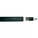    NA2XS (F) 2Y 1x95 / 16mm2 Cablu de aluminiu ecranat cu strat de impermeabilizare (manta PE, izolație  plasa) RM 12 / 20kV negru