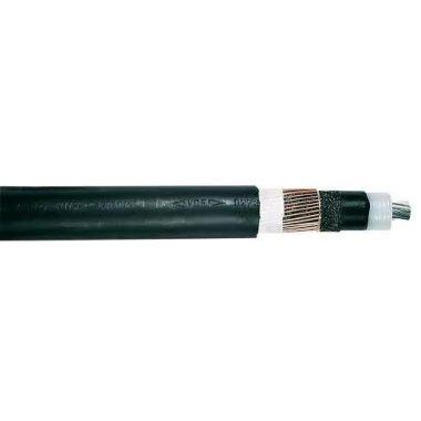  NA2XS (F) 2Y 1x95 / 16mm2 Cablu de aluminiu ecranat cu strat de impermeabilizare (manta PE, izolație  plasa) RM 12 / 20kV negru