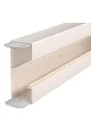 OBO 6274701 GK-70170CW Parapetcsatorna fenékperforálással 70x170x2000mm krémfehér PVC