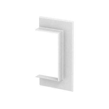 OBO 6274820 G-KWAO70130RW Fali Takarókeret nyitott kivitel 198x25x104mm hófehér Akrilnitril-butadién-sztirol
