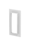 OBO 6274880 G-KWAG70210RW Fali Takarókeret zárt kivitel 278x25x138mm hófehér Akrilnitril-butadién-sztirol