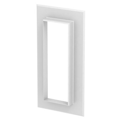 OBO 6274880 G-KWAG70210RW Fali Takarókeret zárt kivitel 278x25x138mm hófehér Akrilnitril-b