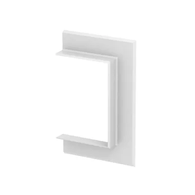OBO 6274920 G-KWAO90130RW Fali Takarókeret nyitott kivitel 198x25x124mm hófehér Akrilnitri