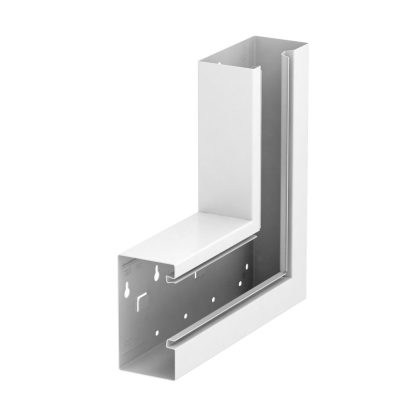 OBO 6277420 GS-AFS70130RW Lapos Sarokelem emelkedő aszimmetrikus 70x130mm hófehér acél
