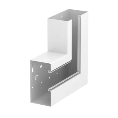 OBO 6277920 GS-AFS90170RW Lapos Sarokelem emelkedő aszimmetrikus 90x170mm hófehér acél