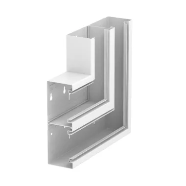 OBO 6278420 GS-DFS70210RW Lapos Sarokelem emelkedő szimmetrikus 70x210mm hófehér acél