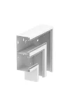 OBO 6278530 GS-DFF90210RW Lapos Sarokelem eső szimmetrikus 90x210mm hófehér acél