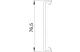 OBO 6278681 GK-OTGCW Vezetékcsatorna Fedél sima 80x2000mm krémfehér PVC