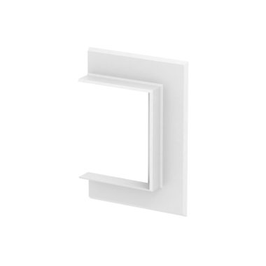 OBO 6278800 G-AWAO70110RW Fali Takarókeret nyitott kivitel 178x25x104mm hófehér alumínium