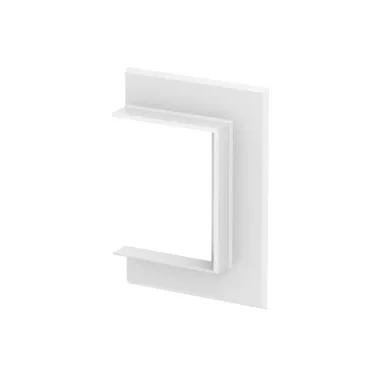 OBO 6278800 G-AWAO70110RW Fali Takarókeret nyitott kivitel 178x25x104mm hófehér alumínium