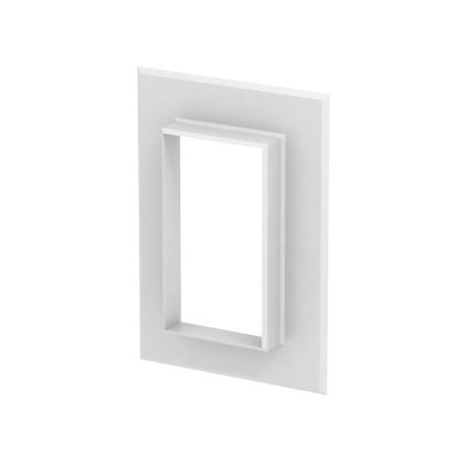   OBO 6278850 G-AWAG70130RW Fali Takarókeret zárt kivitel 198x25x138mm hófehér alumínium