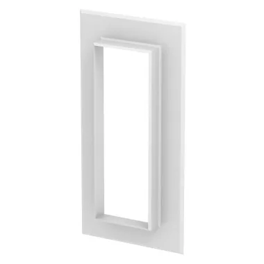 OBO 6278870 G-AWAG70210RW Fali Takarókeret zárt kivitel 278x25x138mm hófehér alumínium