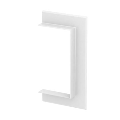   OBO 6279000 G-AWAO90170RW Fali Takarókeret nyitott kivitel 238x25x124mm hófehér alumínium