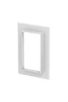 OBO 6279040 G-AWAG90170RW Fali Takarókeret zárt kivitel 238x25x158mm hófehér alumínium