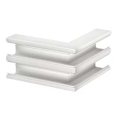 OBO 6279610 GA-DA90210RW Külső Könyök kétrekeszes 90x210mm hófehér alumínium