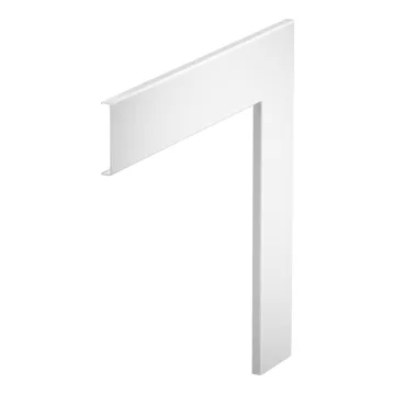 OBO 6279734 GA-OTFRW Felső Rész lapos sarokelemhez 400x80mm hófehér alumínium