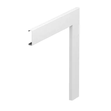 OBO 6279990 GS-OT50FRW Felsőrész külső sarokhoz 50-es nyíláshoz 45x12x400mm hófehér acél