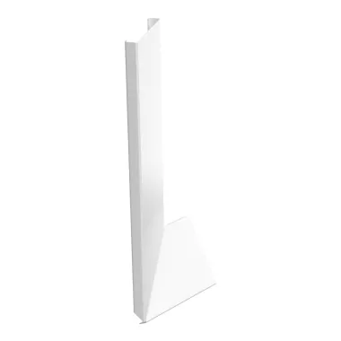 OBO 6287060 FOOP3SRW Felső Rész emelkedő lapos sarokhoz, pult 80x300mm hófehér acél