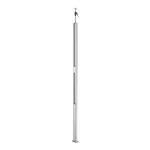   OBO 6290013 ISST70140BEL Installációs Oszlop világításhoz 64x145x3000mm eloxált alumínium
