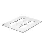   OBO 6290130 ISSBP140110RW Fenéklemez 200x170x3mm szalaghorganyzott / műanyag bevonatú hófehér acél