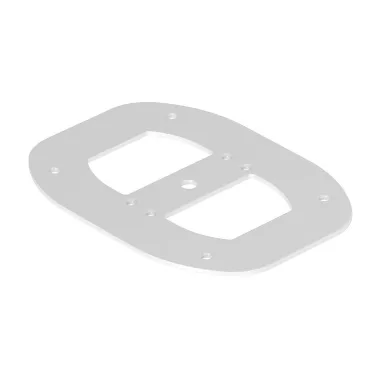 OBO 6290347 ISSBPDM45RW Fenéklemez 185x135x3mm hófehér acél OBO 6290347 ISSBPDM45RW Fenéklemez 185x135x3mm hófehér acél