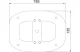 OBO 6290348 ISSBPDM45WA Fenéklemez 185x135x3mm fehéralumínium acél OBO 6290348 ISSBPDM45WA Fenéklemez 185x135x3mm fehéralumínium acél