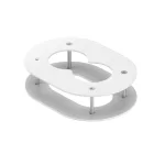   OBO 6290382 DAB-2F Fali Takarókeret 140x100x40mm hófehér acél