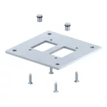   OBO 6290416 ISS160160BP Szerelőtalp ipari oszlophoz 250x250x8mm fehéralumínium acél
