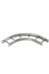 OBO 6312550 WLB 90 112VA4571 90°-Os Sarokidom 110mm-es nagyfesztávú kábellétrához 110x200mm rozsdamentes acél