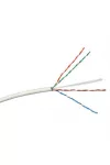 LEGRAND 632724 fali kábel réz Cat6 árnyékolatlan (U/UTP) 4 érpár (AWG23) PVC fehér Eca 305m-kartondoboz Linkeo