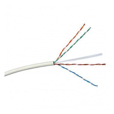 LEGRAND 632726 wall cable copper  Cat6 shielded (F/UTP) 4 wire pairs (AWG24) PVC white Eca 305m-cardboard box Linkeo