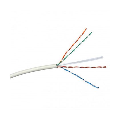   LEGRAND 632726 wall cable copper  Cat6 shielded (F/UTP) 4 wire pairs (AWG24) PVC white Eca 305m-cardboard box Linkeo