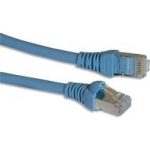 LEGRAND 632760 patch kábel RJ45-RJ45 Cat6 árnyékolt (F/UTP) PVC 1 méter világos kék d: 6mm AWG26 Linkeo